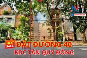 Đất mặt tiền đường 40 Tân Quy Đông