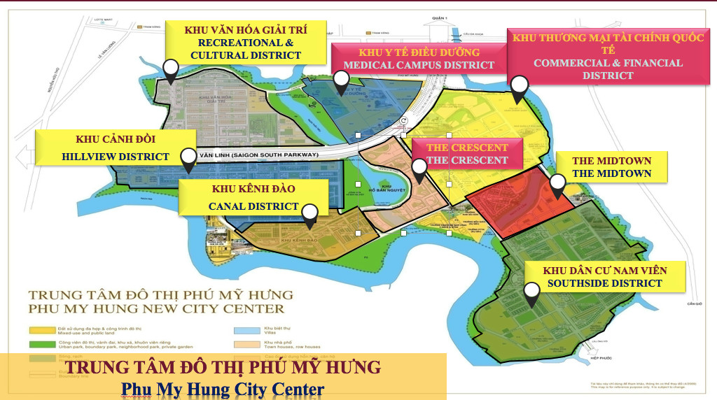 8 PHÂN KHU CHỨC NĂNG TẠI PHÚ MỸ HƯNG