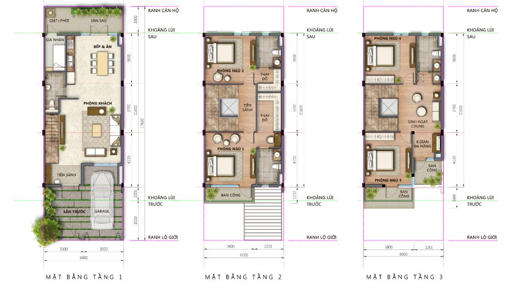 layout nhà phố lavila nam sài gòn giai đoạn 1