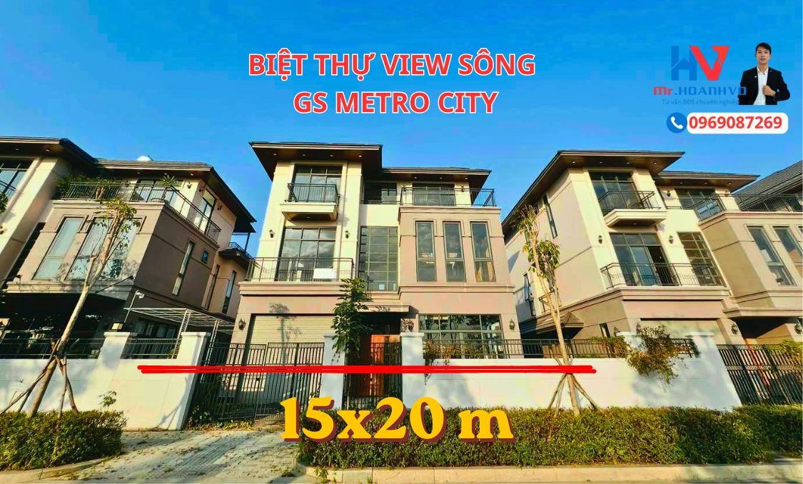 Biệt thự đơn lập View sông C1 GS Metro City