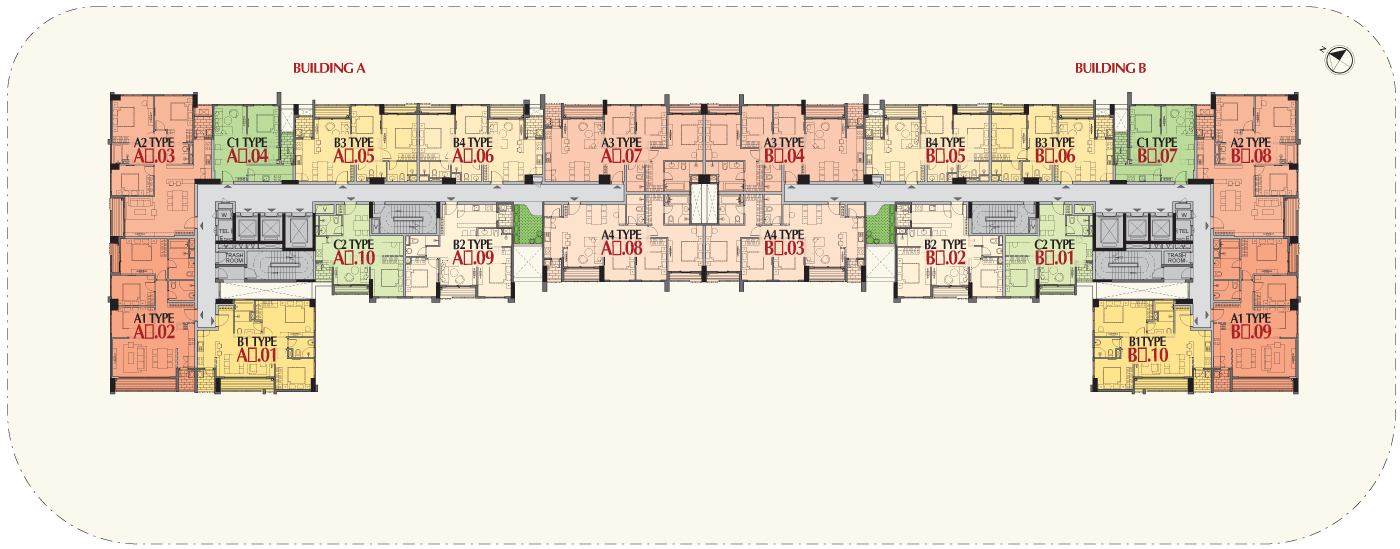 layout  TÂNG 8-10-12 THE ASCENTIA