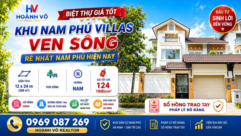 Biệt thự Nam Phú Villas 36 tỷ