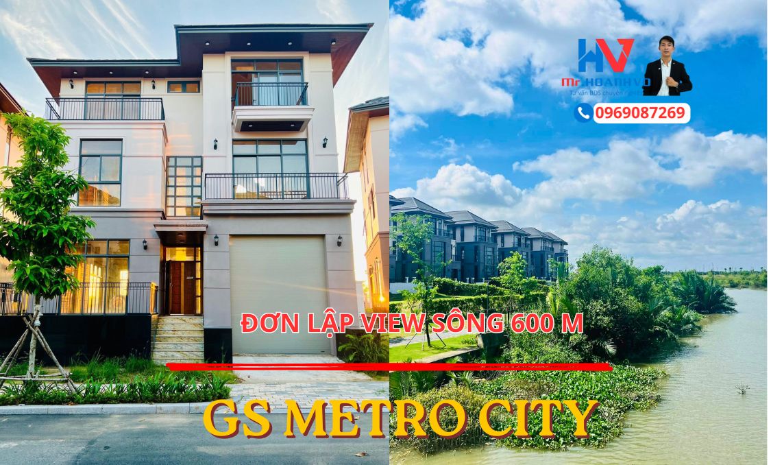 Biệt thự đơn lập 250 M2  GÓC GS Metro City