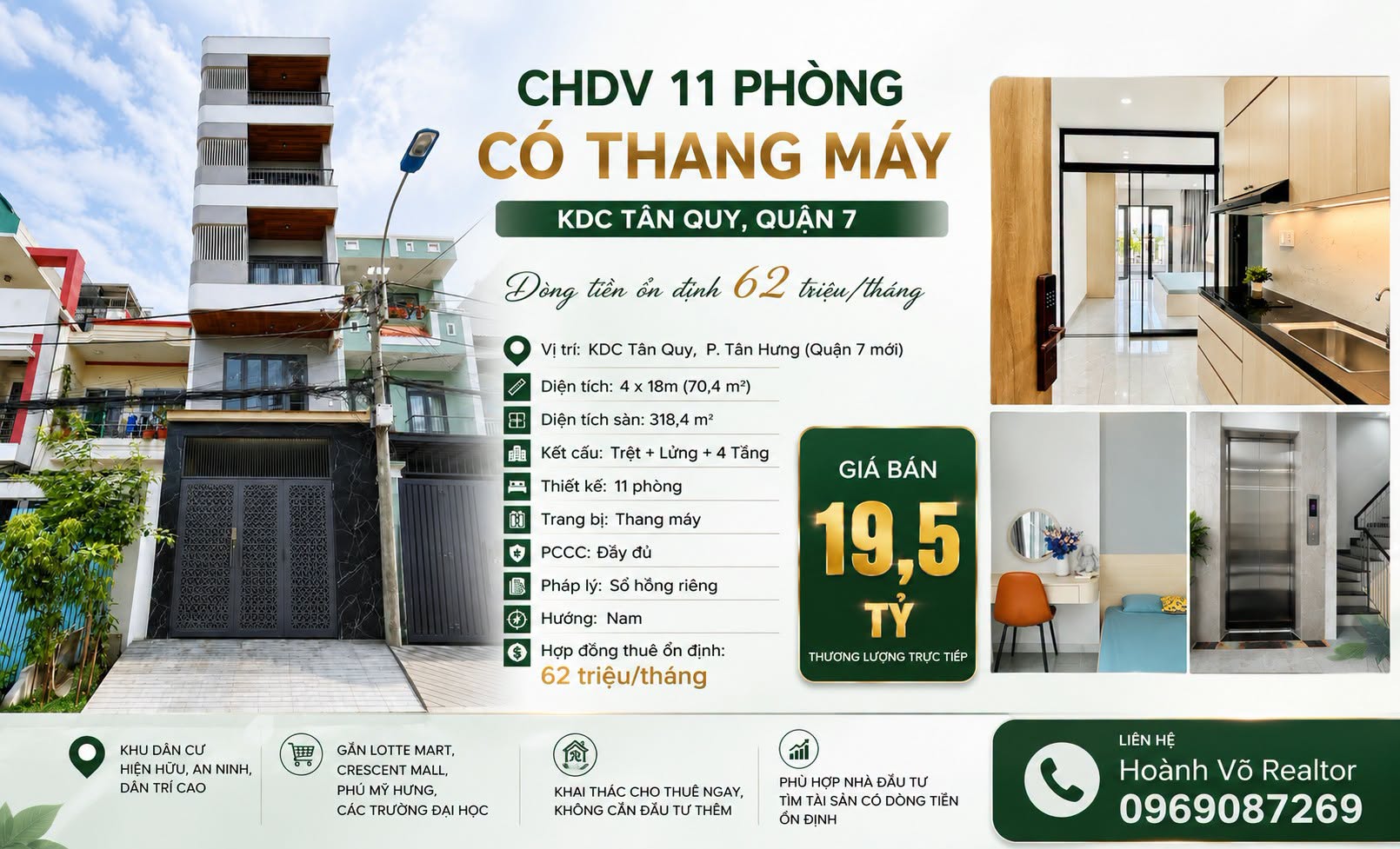 căn hộ dịch vụ 51 đường 23 tân quy 