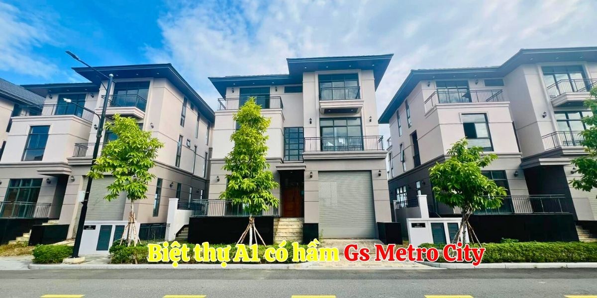 Biệt thự dãy A1 có hầm GS Metro City
