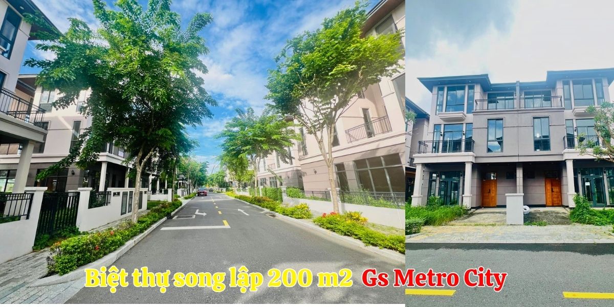 Biệt thự song lập gs metro city