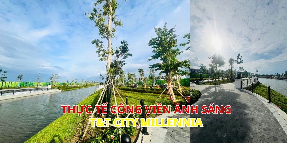 công viên ánh sáng ven sông t&t city millennia