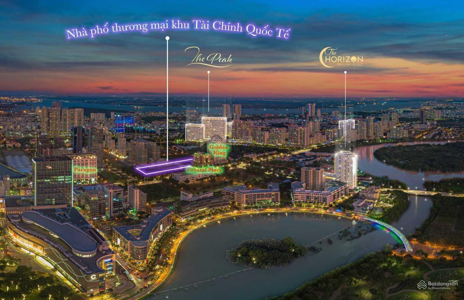 vị trí nhà phố shophouse larcade phú mỹ hưng