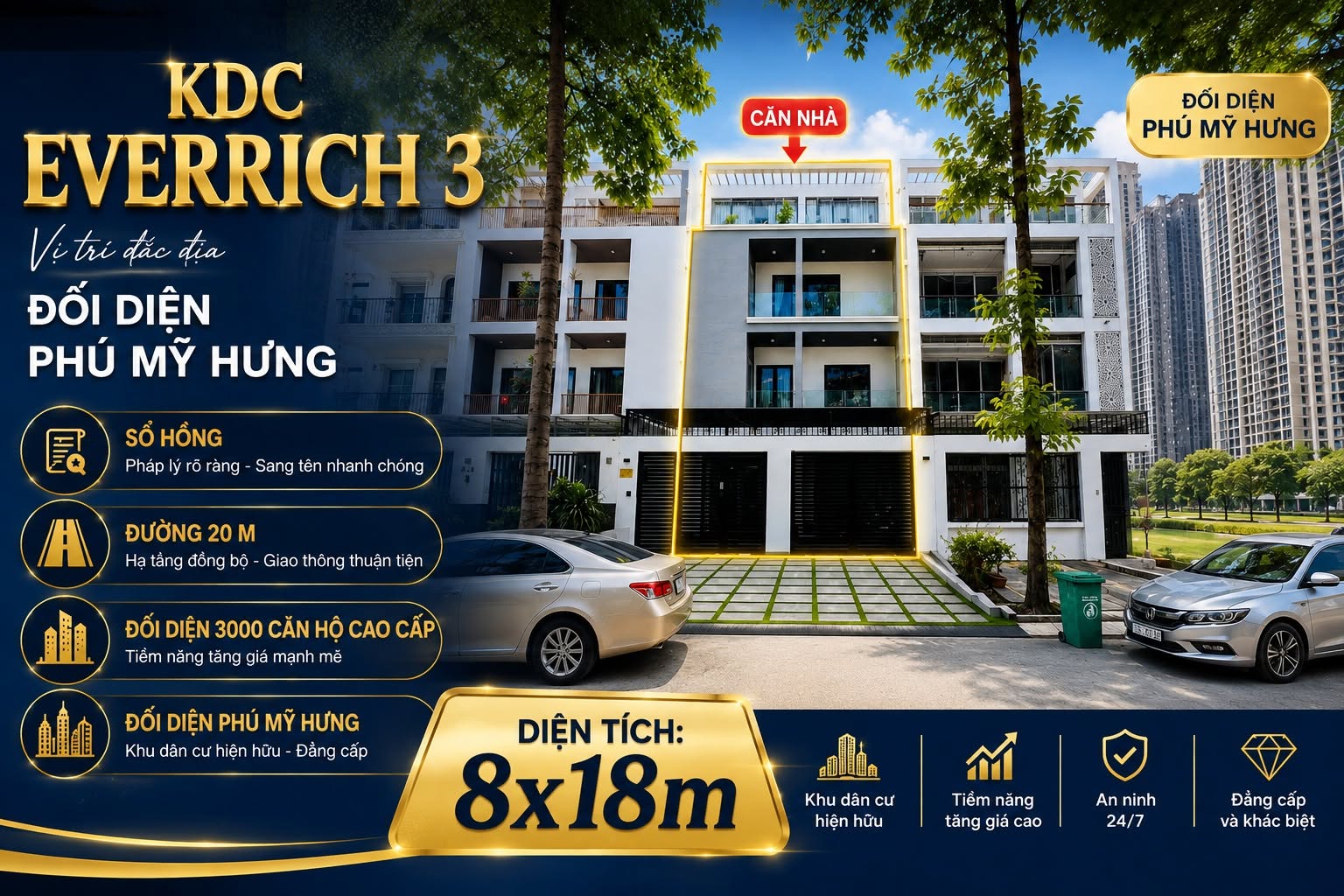 Nhà Phố  Everrich 3 quận 7 29 tỷ