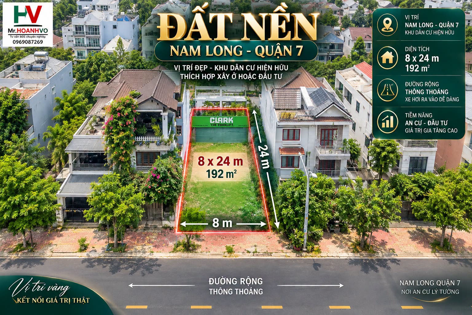 Đất Biệt thự Nam Long Trần Trọng Cung
