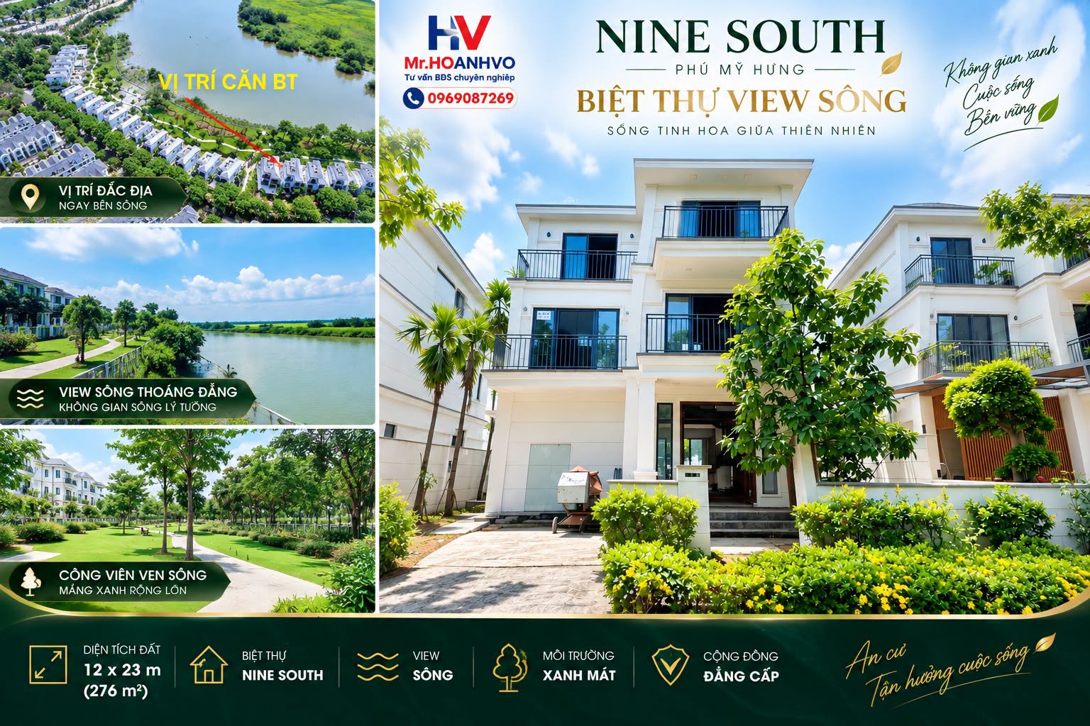 Nhà phố Nine South giá rẻ