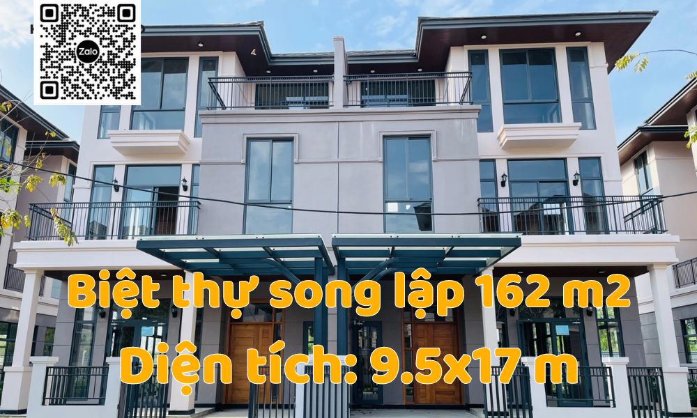 biệt thự song lập 162 m2 dự án gs metro city