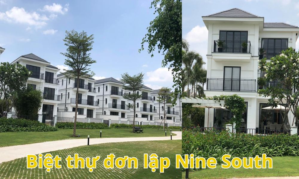 BÁN BIỆT THỰ ĐƠN LẬP NINE SOUTH VIEW SÔNG