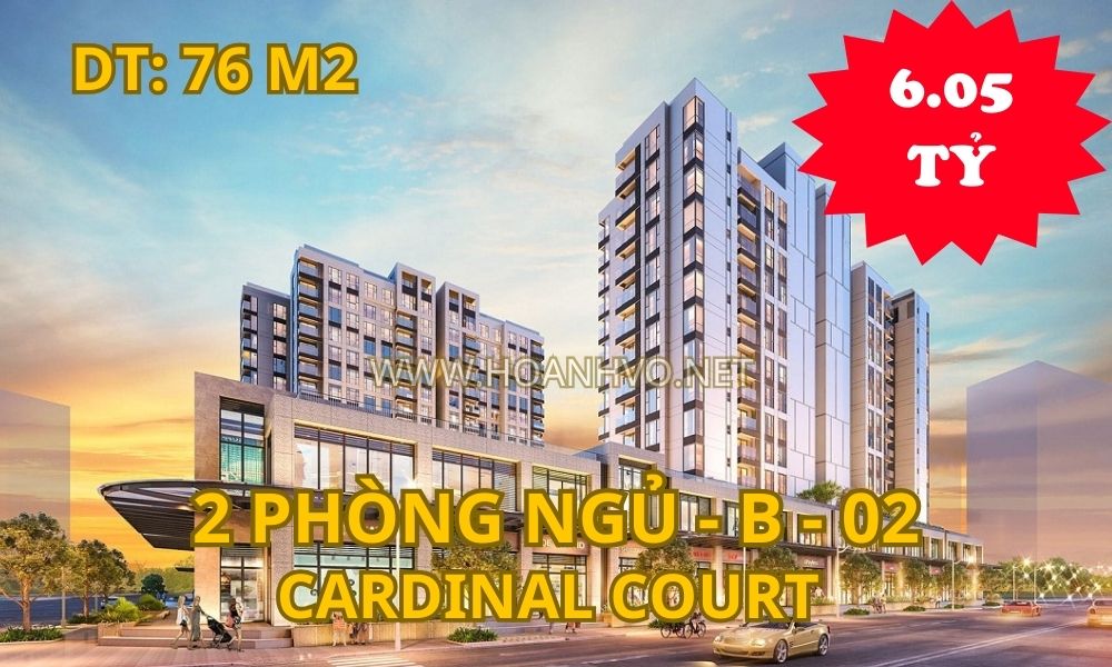 Chính chủ gửi bán căn 02 tháp T2 căn góc Cardinal Court