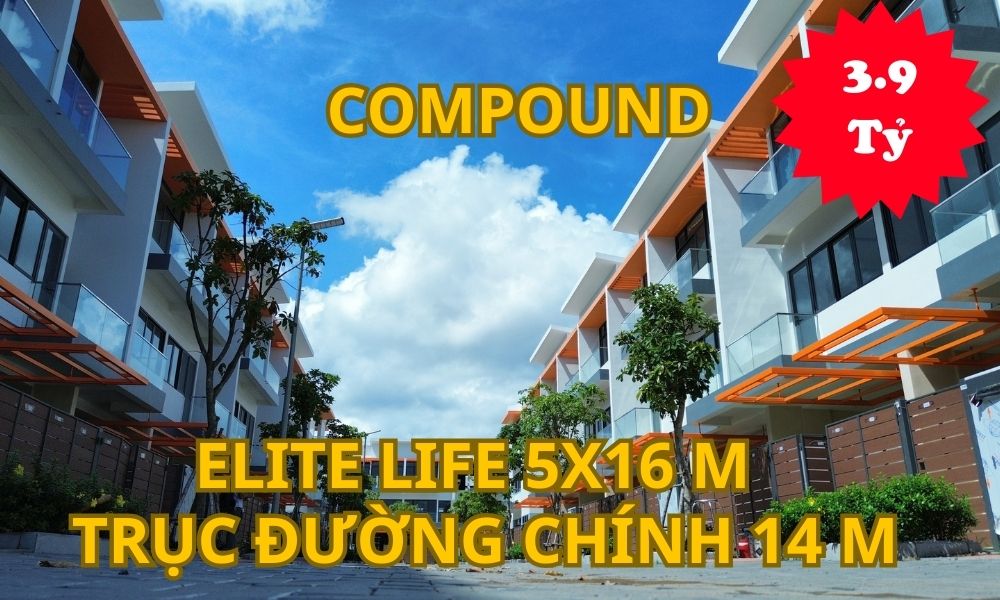 Chủ nhà gửi bán gấp căn nhà phố Elite Life 5x16 m 3.9 tỷ đường 14 m