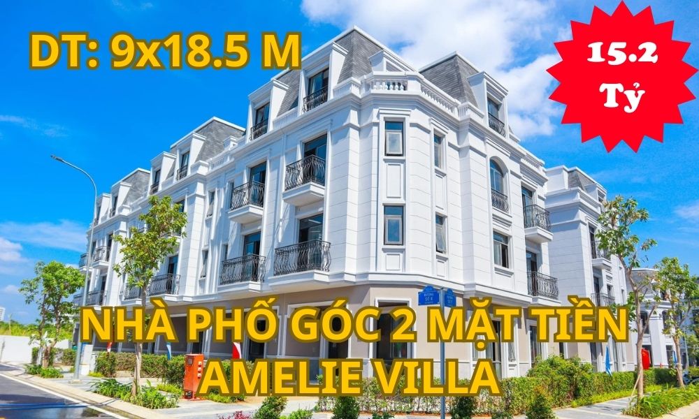 Nhà Phố góc 2 mặt tiền Amelie Villa Phú Mỹ Hưng