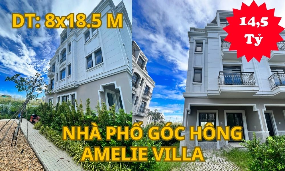 Nhà Phố góc hông 2 mặt tiền Amelie Villa Phú Mỹ Hưng