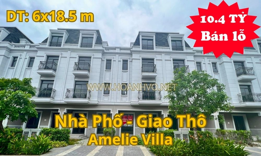 Khách gửi bán lỗ căn nhà phố Amelie Villa vị trí đẹp