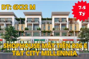 Shophouse T&T City Millennia đường 826 e 40 m giá 7.5 tỷ