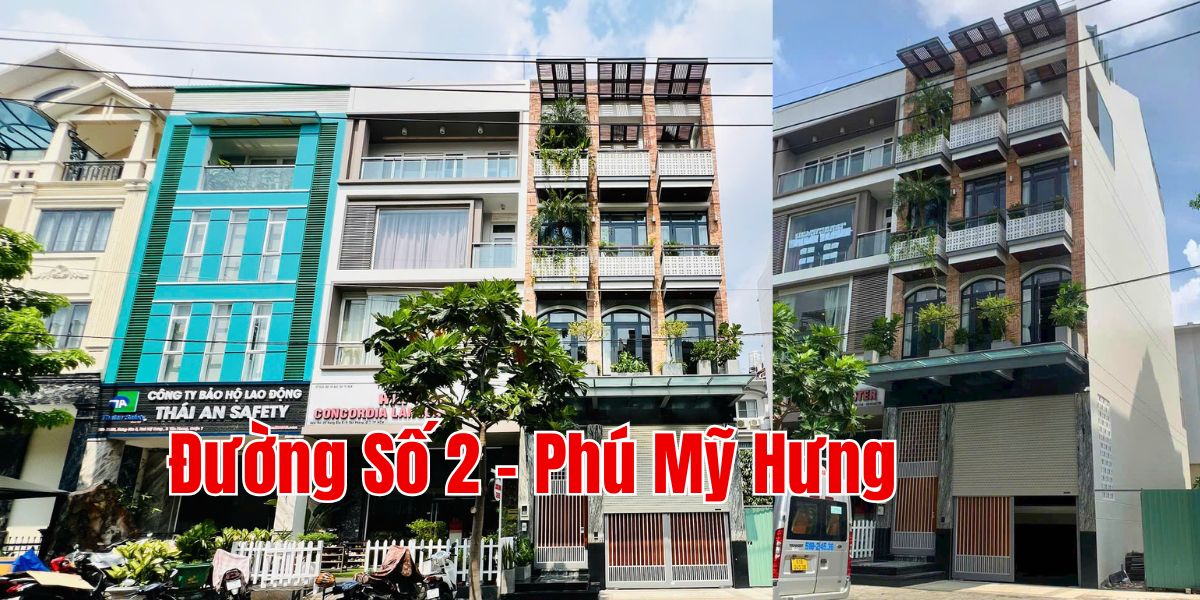 nhà phố đường số 2 Phú Mỹ Hưng