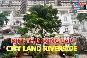 Biệt thự  đơn lập góc view sông City Land Quận 7