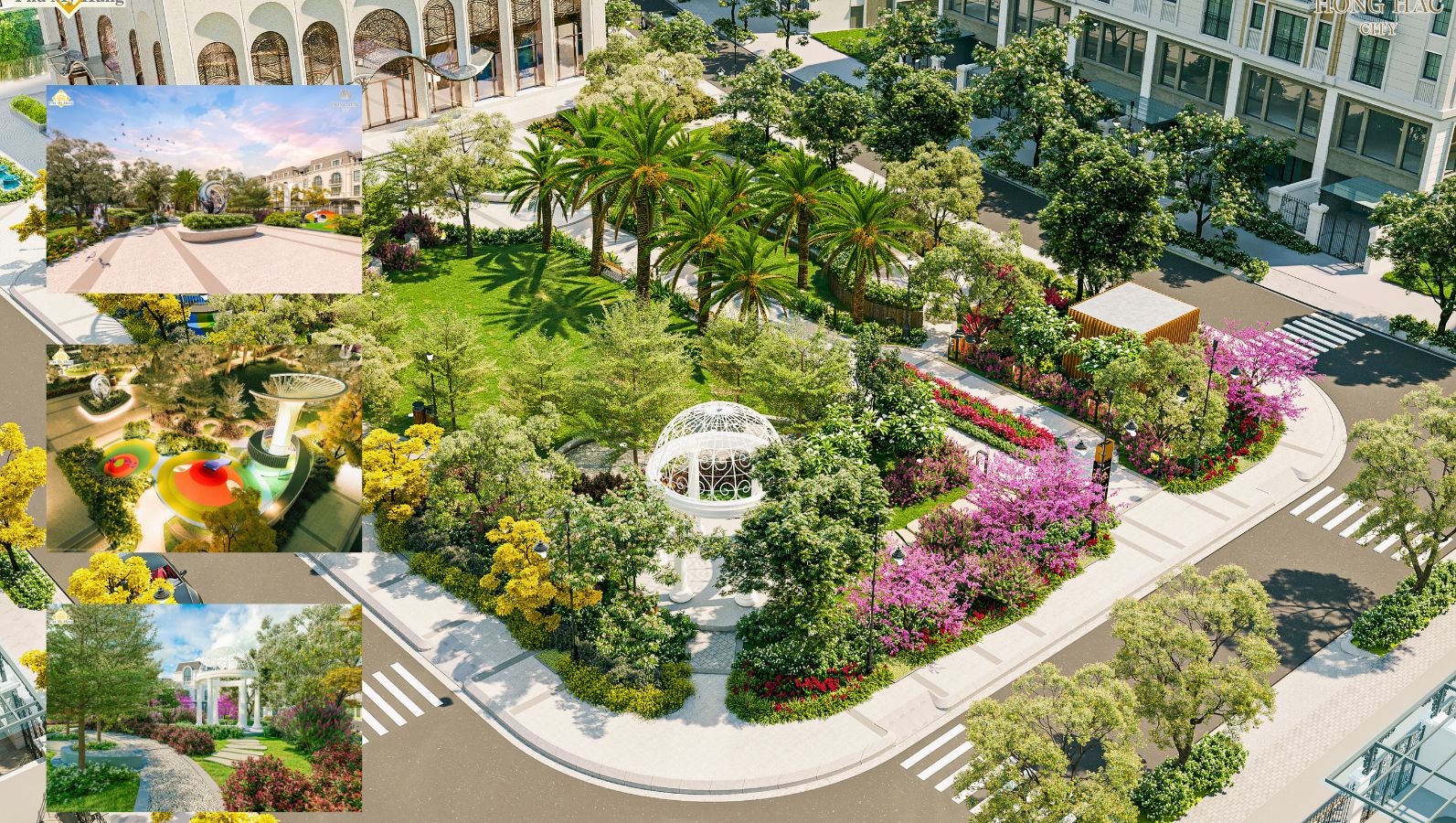 công viên tại hồng hạc city 