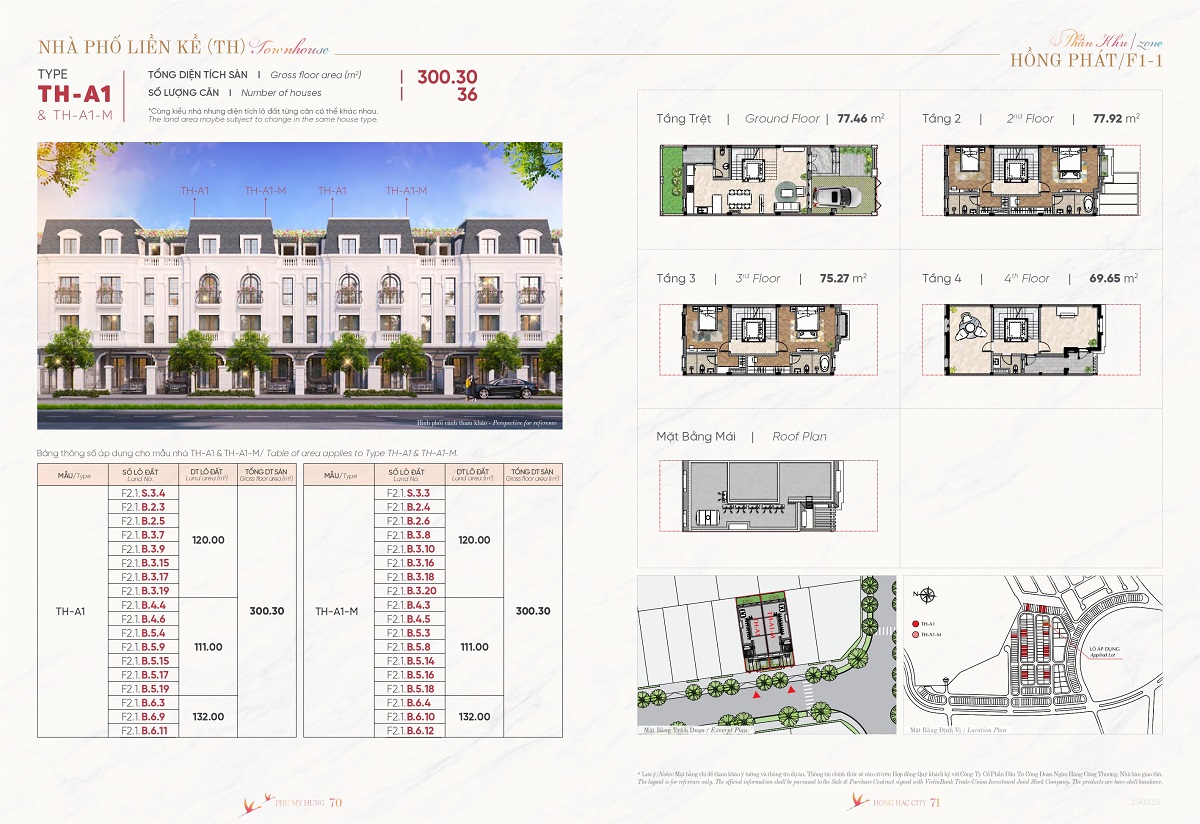 layout nha pho hong hac city mau a1