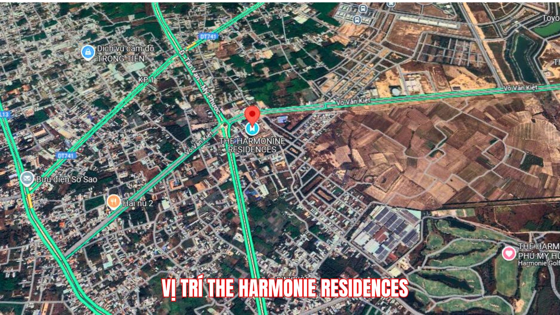 vị trí dự án phú mỹ hưng bình dường the harmonie residences