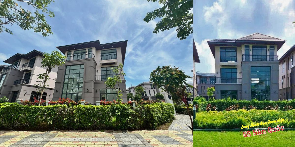 mẫu biệt thự đơn lập vườn dự kiến tại long bình new township