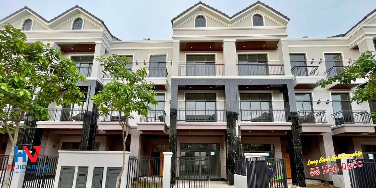 mẫu nhà phố liền kế dự kiến tại long bình new town ship