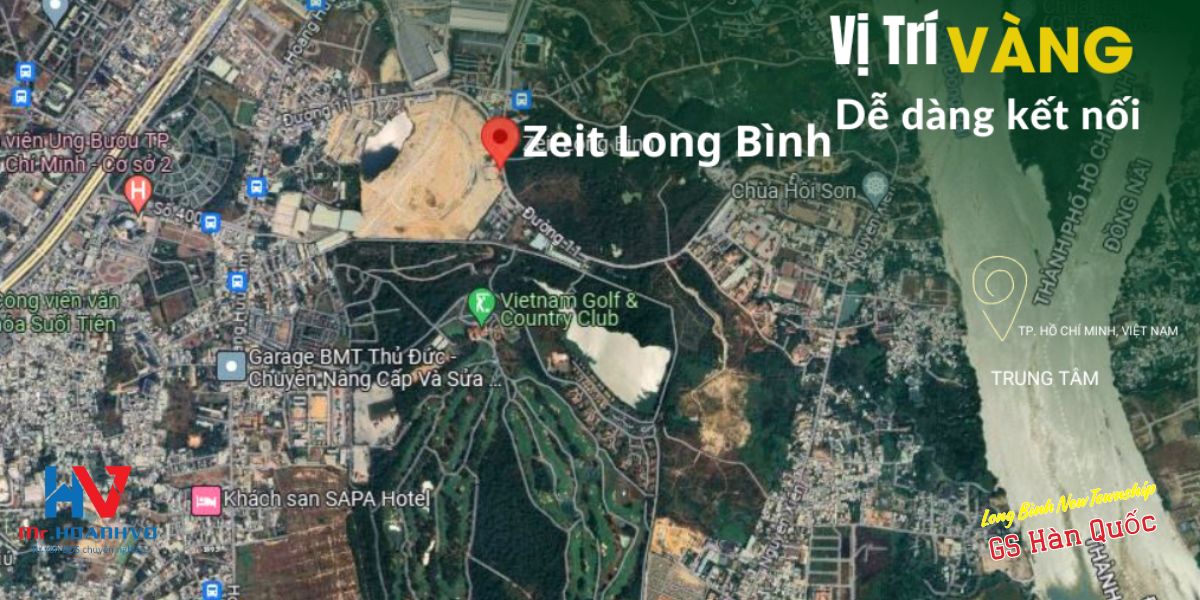 vị trí dự án long binh new township của tập đoàn gs hàn quốc