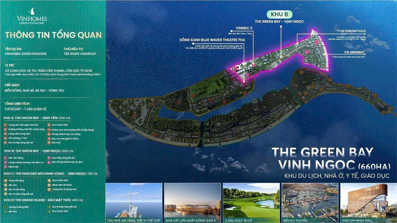Phân khu Green Bay tại Vinhomes Green Paradise - Phân khu B