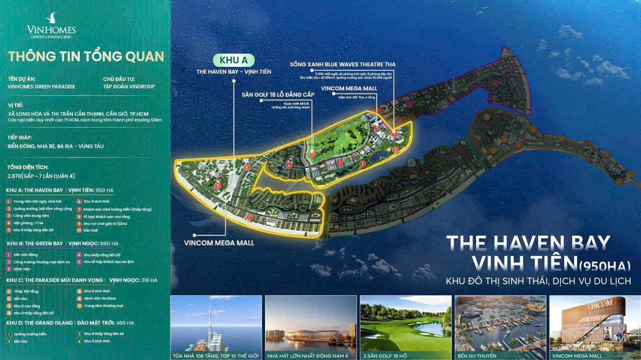 phân khu A - Vịnh Tiên - Vinhomes Green Paradise