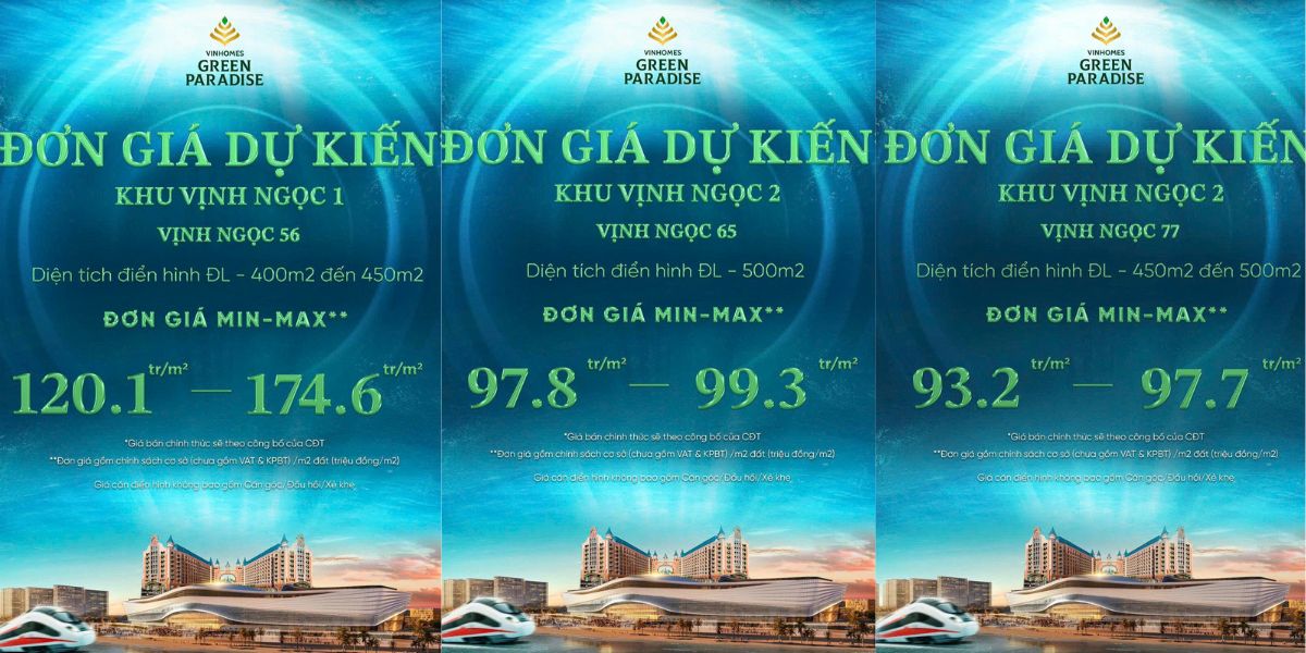 Gá nhà biệt thự đơn lập Vinhomes Green Paradise