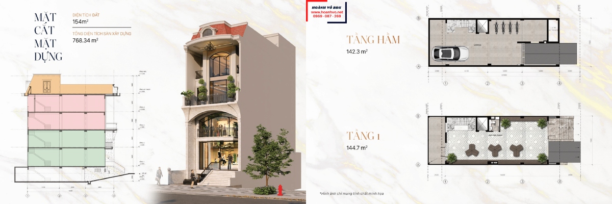 THIẾT KẾ SHOPHOUSE D5 VẠN PHÚC CITY