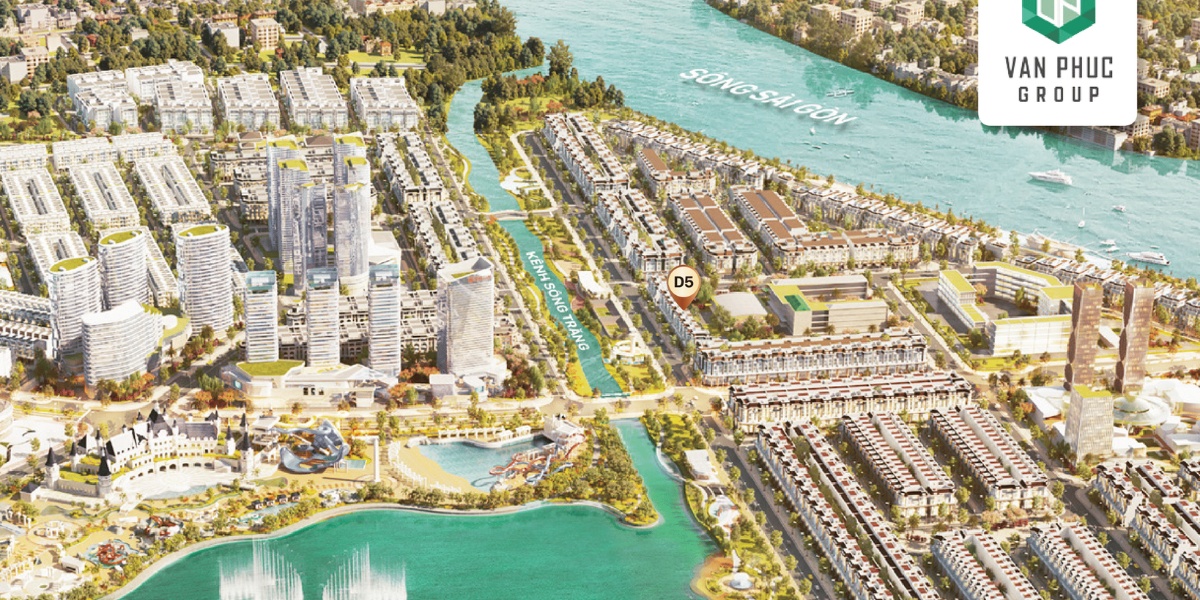 VỊ TRÍ SHOPHOUSE D5 VẠN PHÚC CITY